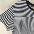 ポロバイラルフローレン Polo by RALPH LAUREN 90S ペルー製 CUSTOM FIT スタンプ プリント ボーダー S/S Tシャツ メンズ import:L