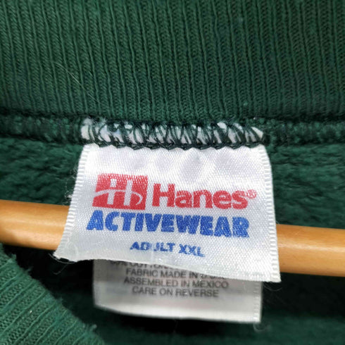 ヘインズ Hanes 90s Bar Harbor Campground ラバープリントスウェット メンズ JPN:XXL