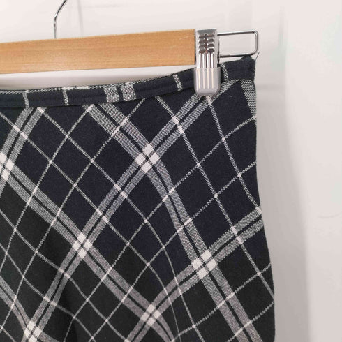 トリココムデギャルソン tricot COMME des GARCONS 両面切替チェック ロングスカート レディース