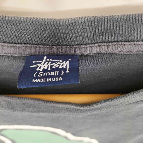 ステューシー Stussy 90s 紺タグ USA製 フロントプリント Tシャツ メンズ import:S