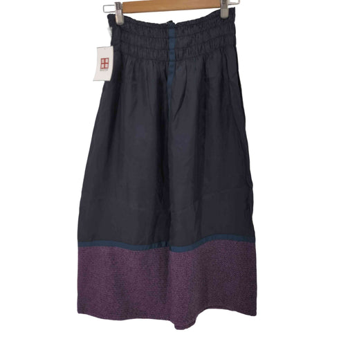 トリココムデギャルソン tricot COMME des GARCONS 素材切替サテンロングスカート レディース