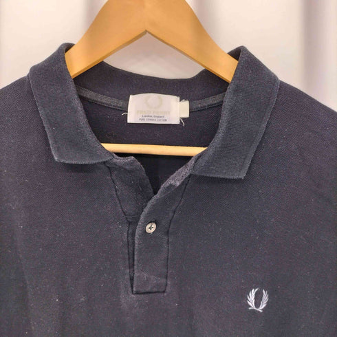 フレッドペリー FRED PERRY フロントロゴ刺繍 鹿の子 ポロシャツ メンズ
