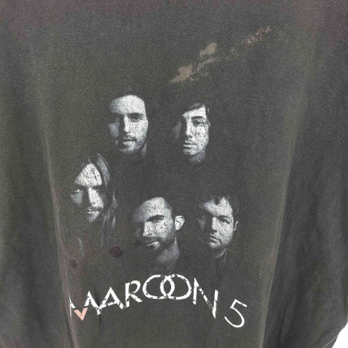 バンドプリント クルーネックTシャツ メンズ