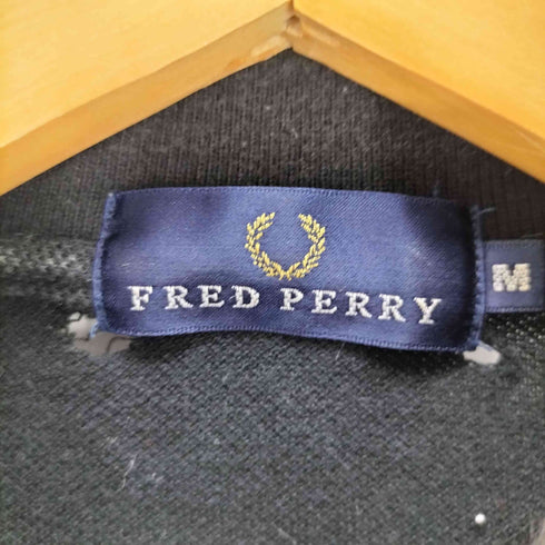 フレッドペリー FRED PERRY ロゴ刺繍 鹿の子ポロシャツ メンズ import:M