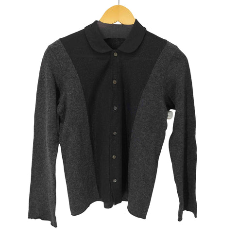 トリココムデギャルソン tricot COMME des GARCONS 丸襟 切替ラメカーディガン レディース