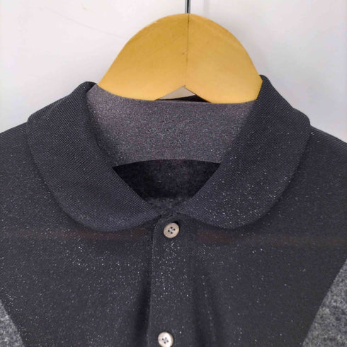 トリココムデギャルソン tricot COMME des GARCONS 丸襟 切替ラメカーディガン レディース