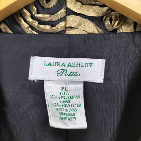 ローラアシュレイ LAURA ASHLEY 渦巻デザインブルゾンジャケット レディース L