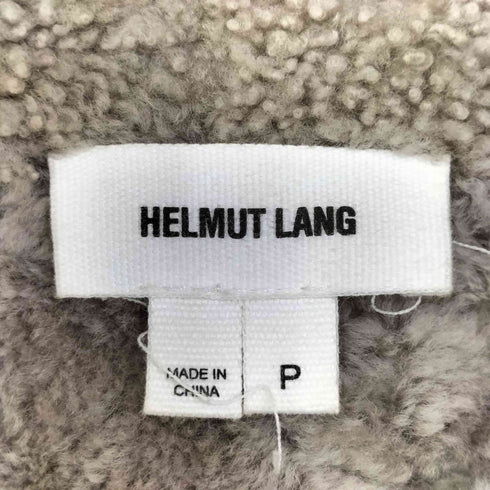 ヘルムートラング HELMUT LANG ラムレザー 羊革 ボア ライダース ムートンベスト レディース P