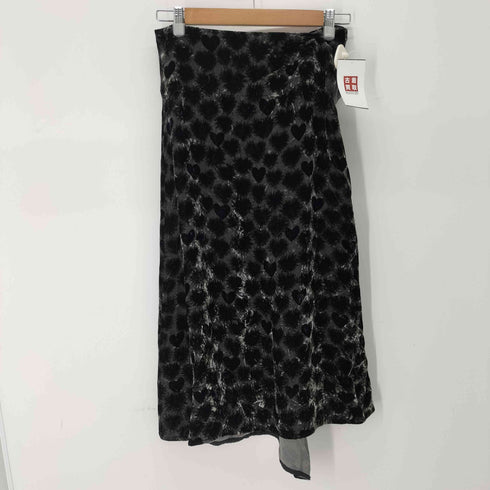 トリココムデギャルソン tricot COMME des GARCONS ビッグジッパー 変形ベルベットスカート レディース M