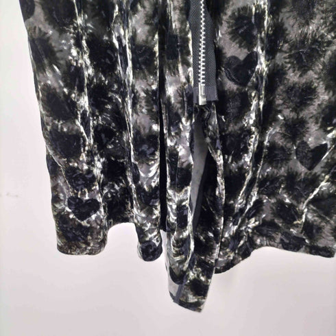 トリココムデギャルソン tricot COMME des GARCONS ビッグジッパー 変形ベルベットスカート レディース M