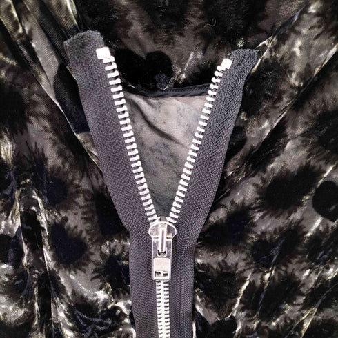 トリココムデギャルソン tricot COMME des GARCONS ビッグジッパー 変形ベルベットスカート レディース M