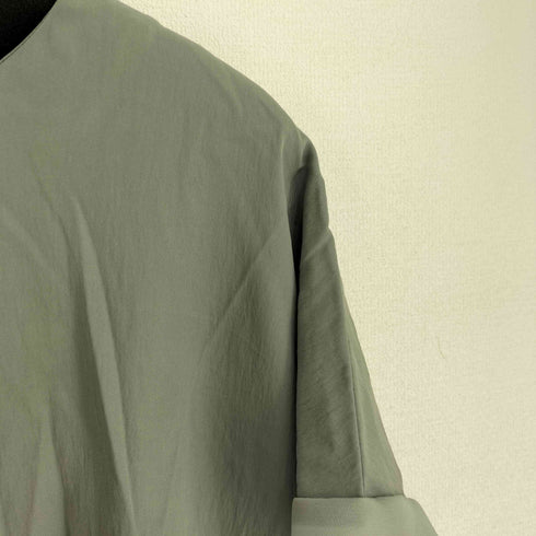 インディヴィ INDIVI クルーネックシアースリーブデザインブラウス レディース UK:12