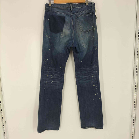 n n スタンダード期 復刻 ペイント加工 デニムパンツ メンズ JPN:4