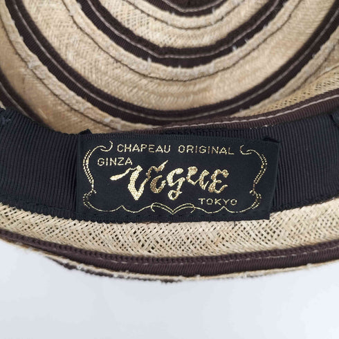 GINZA VOGUE シアーリボン ストローハット レディース
