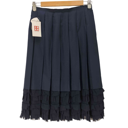 コムデギャルソンコムデギャルソン COMME des GARCONS COMME des GARCONS シアーレースドッキングプリーツスカート レディース S