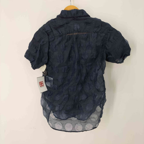 コムデギャルソンコムデギャルソン COMME des GARCONS COMME des GARCONS ドット柄 シフォンスリーブシアーシャツ レディース M