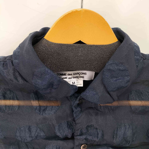 コムデギャルソンコムデギャルソン COMME des GARCONS COMME des GARCONS ドット柄 シフォンスリーブシアーシャツ レディース M
