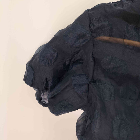 コムデギャルソンコムデギャルソン COMME des GARCONS COMME des GARCONS ドット柄 シフォンスリーブシアーシャツ レディース M