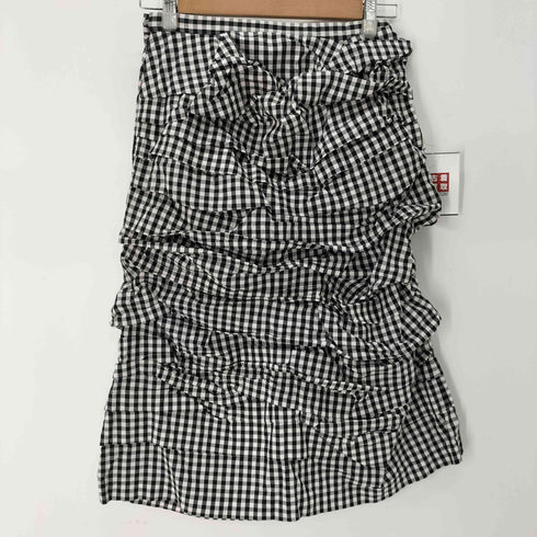 コムデギャルソンコムデギャルソン COMME des GARCONS COMME des GARCONS ギンガムチェック変形ギャザースカート レディース SS