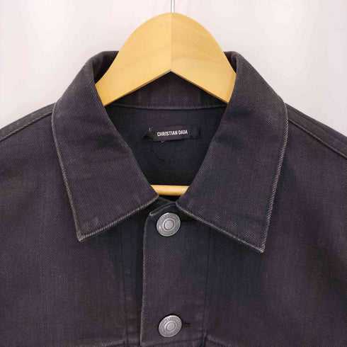 クリスチャンダダ CHRISTIAN DADA デザイン ブラックデニムジャケット メンズ