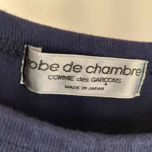 ローブドシャンブルコムデギャルソン robe de chambre COMME des GARCONS AD2002 2002SS 製品染め シアー ドッキング S/S クルーネック Tシャツ レディース
