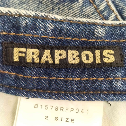 フラボア FRAPBOIS ドッキングニット ケミカルウォッシュドデニム レディース 2