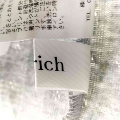 ダーリッチ Darich 25SS フロントオープンフローラルミニワンピース レディース FREE
