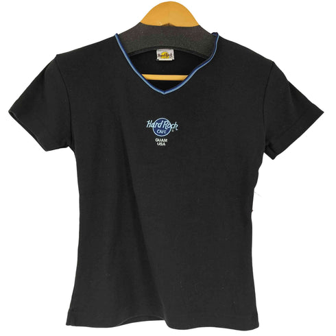 ハードロックカフェ Hard Rock Cafe フロント刺繍Tシャツ レディース