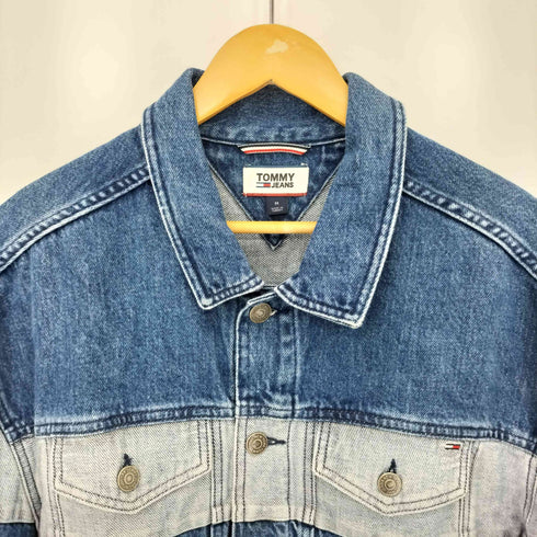 トミージーンズ tommy jeans OVERSIZED TRUCKER JACKET オーバーサイズクロップドトラッカージャケット メンズ M