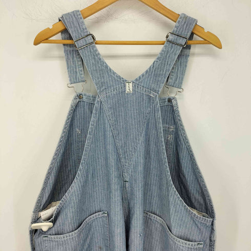 キー KEY ストライプデニムオーバーオール メンズ