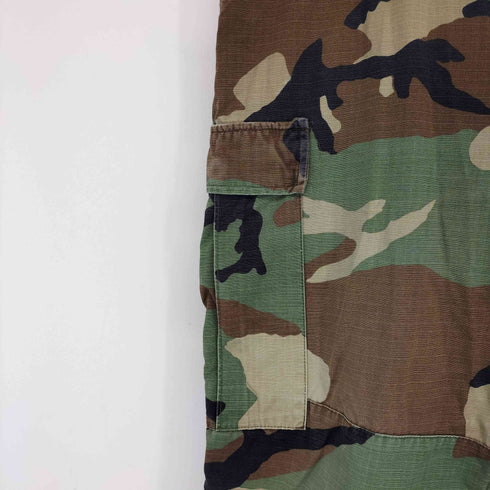 ユーエスアーミー U.S. ARMY ウッドランドカモ リップストップ カーゴパンツ メンズ LARGE-SHORT