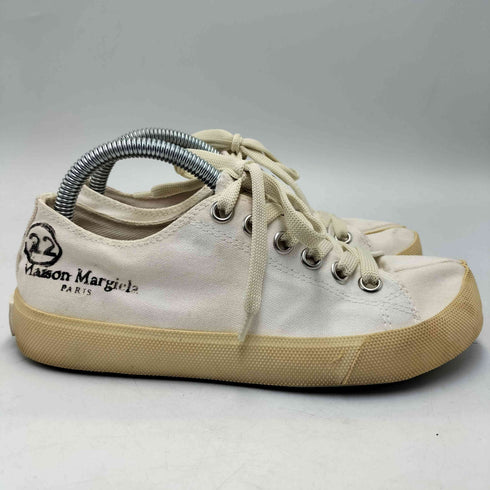 メゾンマルジェラ Maison Margiela 22スタンプ デザイン ローカット キャンバス 足袋 スニーカー 足袋 シューズ レディース EUR:36