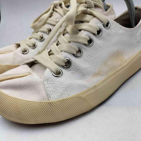 メゾンマルジェラ Maison Margiela 22スタンプ デザイン ローカット キャンバス 足袋 スニーカー 足袋 シューズ レディース EUR:36