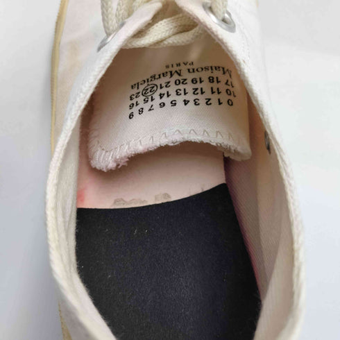メゾンマルジェラ Maison Margiela 22スタンプ デザイン ローカット キャンバス 足袋 スニーカー 足袋 シューズ レディース EUR:36