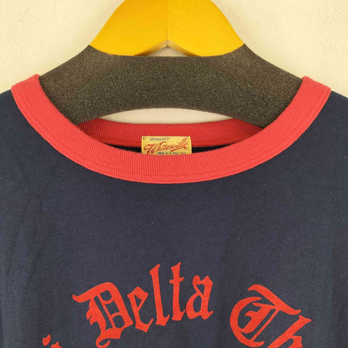 ホワイツビル Whitesville フロントプリント S/S リンガーTシャツ メンズ S