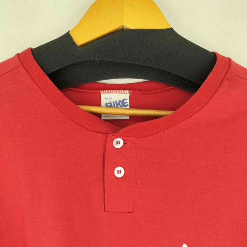 BIKE 80S USA製 両面プリント S/S ヘンリーネックTシャツ メンズ L