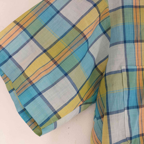 シアーズ Sears 60S マドラスチェック S/S シャツ メンズ S