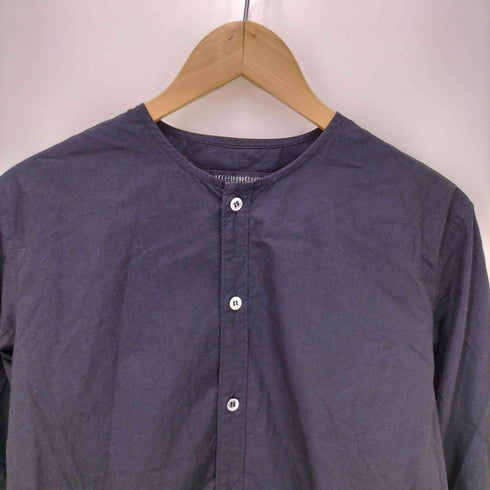 ドレスドアンドレスド DRESSEDUNDRESSED ノーカラー ロングスリーブシャツ メンズ 3
