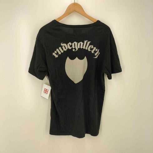 ルードギャラリー RUDE GALLERY ロゴ刺繍 バックプリントクルーネックTシャツ メンズ