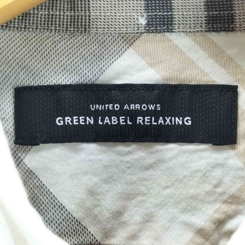 ユナイテッドアローズグリーンレーベルリラクシング UNITED ARROWS green label relaxing チェック柄ボタンダウンシャツ メンズ JPN:S