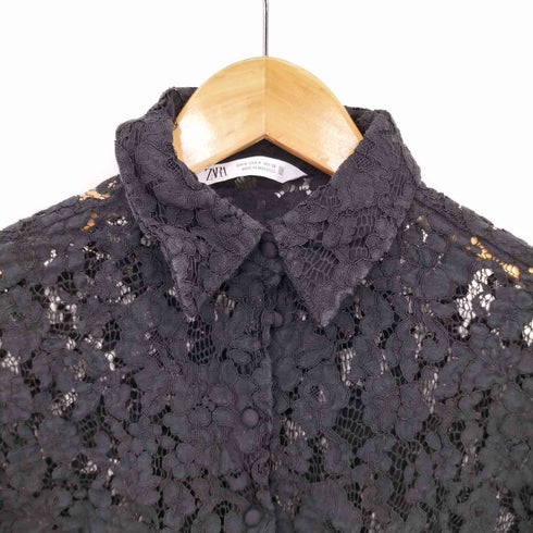 ザラ ZARA レースブラウス レディース S