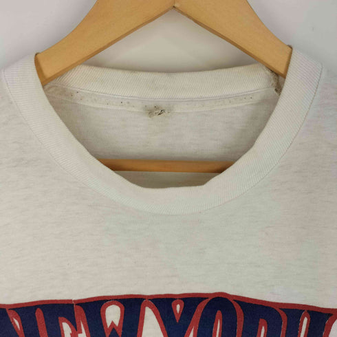 スクリーンスターズ SCREEN STARS 80s USA製 NEW YORK RANGERS アームプリントロングTシャツ メンズ import:L