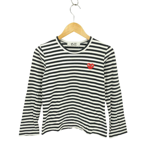 プレイコムデギャルソン PLAY COMME des GARCONS PLAY STRIPED T-SHIRT ロングスリーブTシャツ レディース S