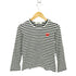 プレイコムデギャルソン PLAY COMME des GARCONS PLAY STRIPED T-SHIRT ロングスリーブTシャツ レディース S