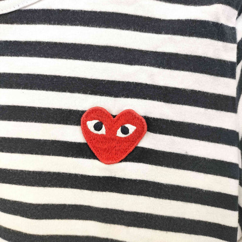 プレイコムデギャルソン PLAY COMME des GARCONS PLAY STRIPED T-SHIRT ロングスリーブTシャツ レディース S