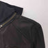 NICE COLLECTIVE ラムレザー フーデッド シングル ライダース ジャケット メンズ import:M