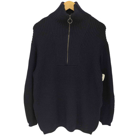 ビューティーアンドユースユナイテッドアローズ BEAUTY & YOUTH UNITED ARROWS ウールブレンド ニット ハーフジップ プルオーバー レディース