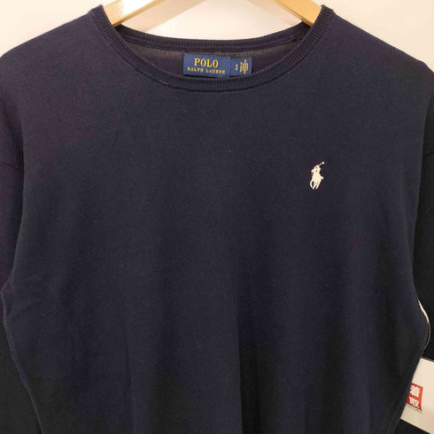 ポロラルフローレン POLO RALPH LAUREN PIMA COTTON ポニー刺繍 クルーネックニット メンズ import:S