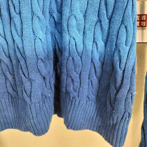 ポロラルフローレン POLO RALPH LAUREN ポニー刺繍 ケーブル グラデーションニット メンズ import:XS