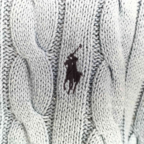 ポロラルフローレン POLO RALPH LAUREN ポニー刺繍 ケーブル グラデーションニット メンズ import:XS
